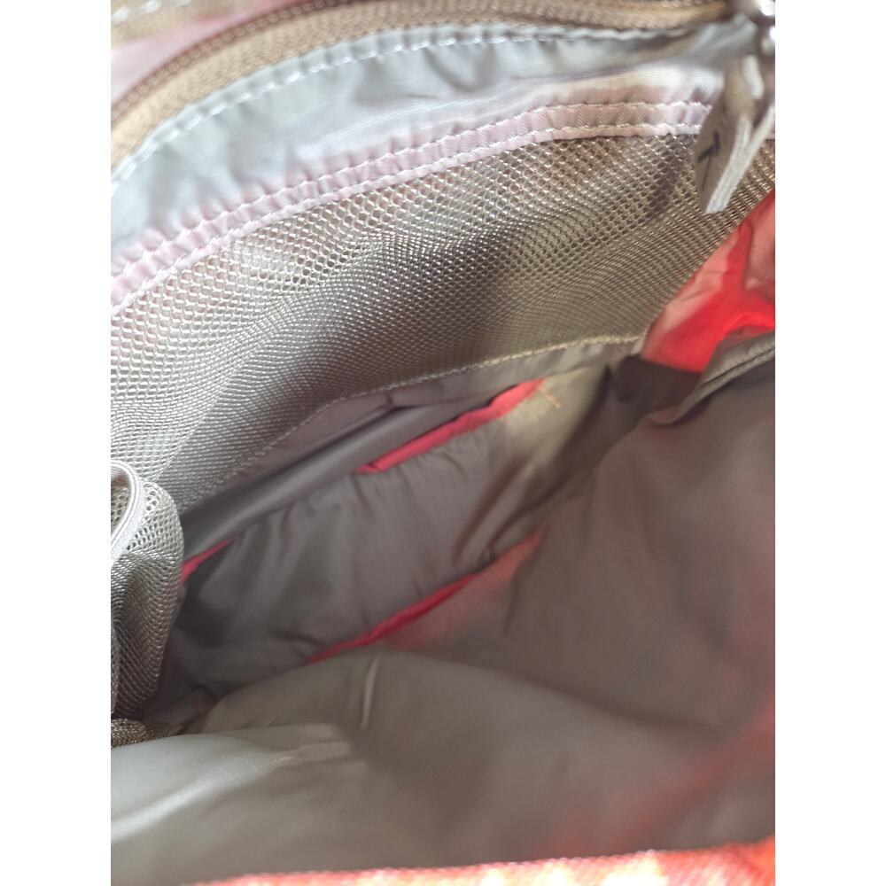 KEEN Crossbody Bag Purse Cross Hatch Coral Canvas Embroidered Strap - Picture 5 of 8